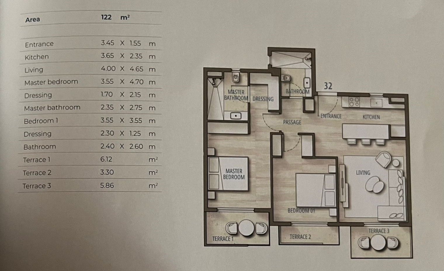 Floor plan for chalet at Southmed
