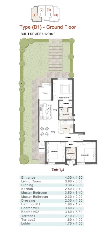 Floor plan for chalet at Q North