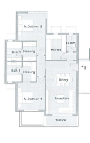 Floor plan for apartment at Badya