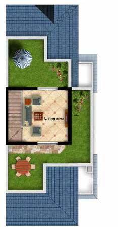 Floor plan for townhouse at Mountain View October Park