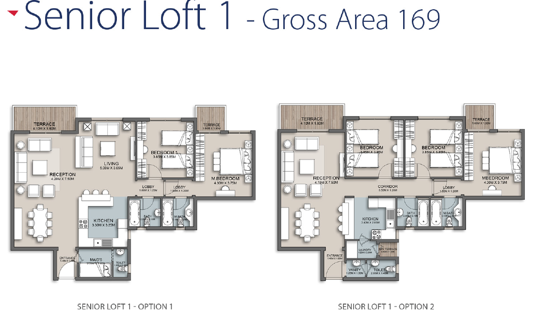 Floor plan for apartment at The Loft