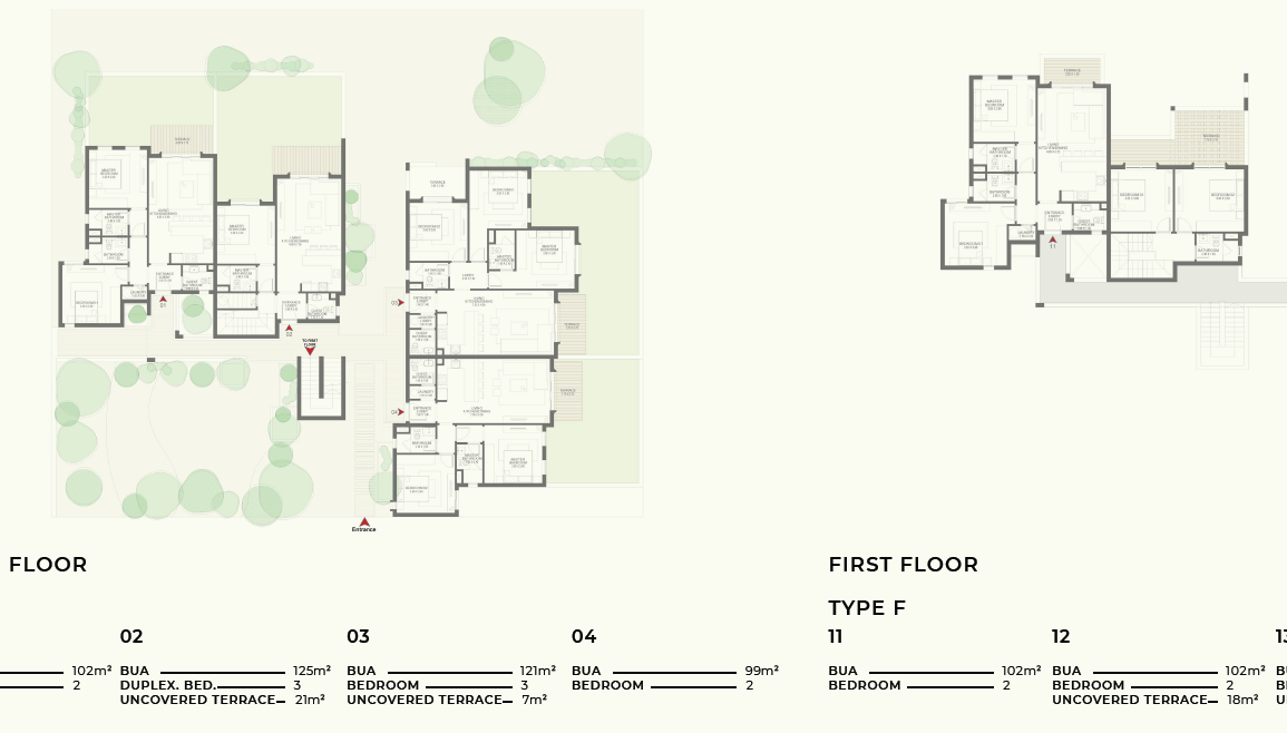 Floor plan for apartment at DUA