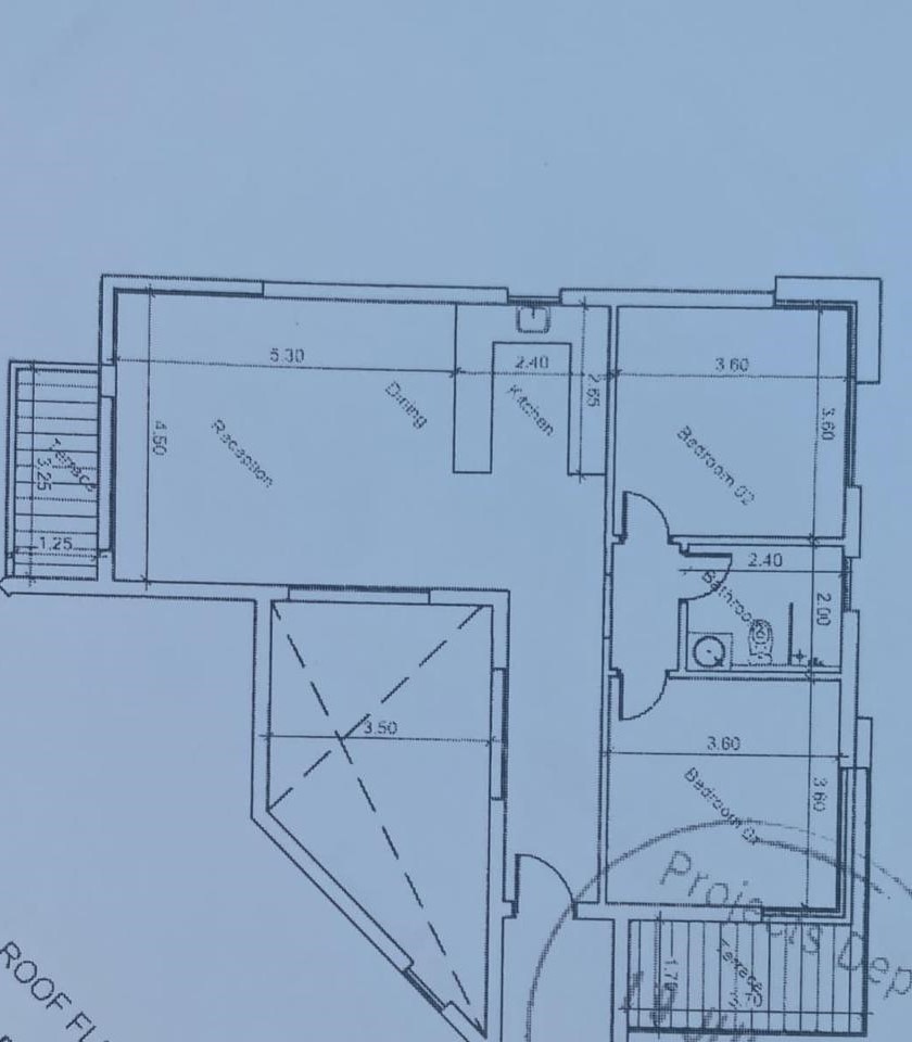Floor plan for chalet at Jefaira
