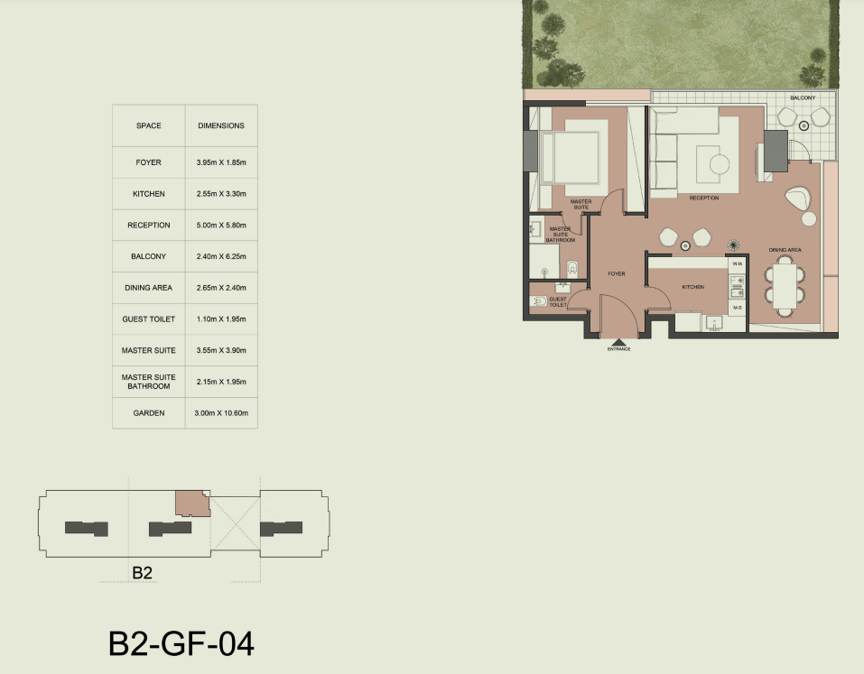Floor plan for apartment at Edge