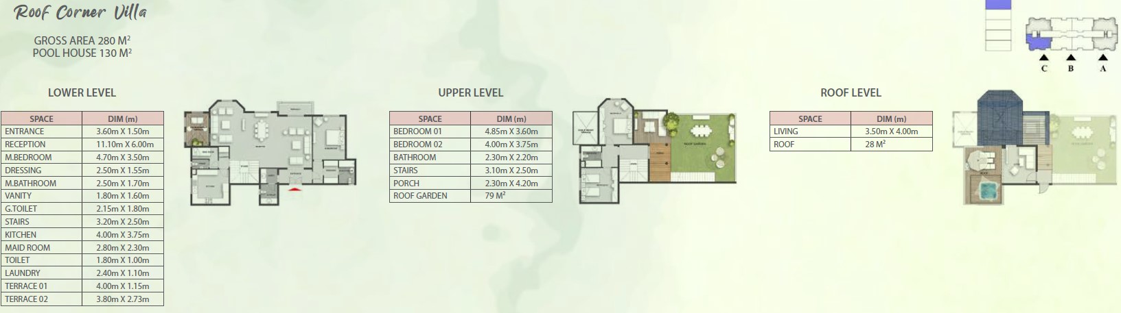 Floor plan for villa at Mountain View ICity New Cairo