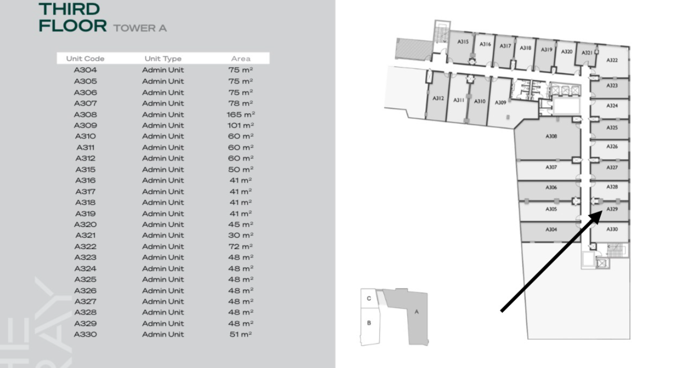 Floor plan for  at The Gray