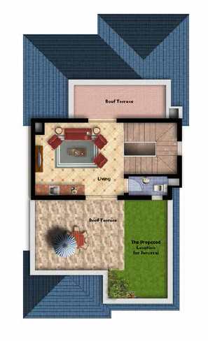 Floor plan for villa at Mountain View October Park