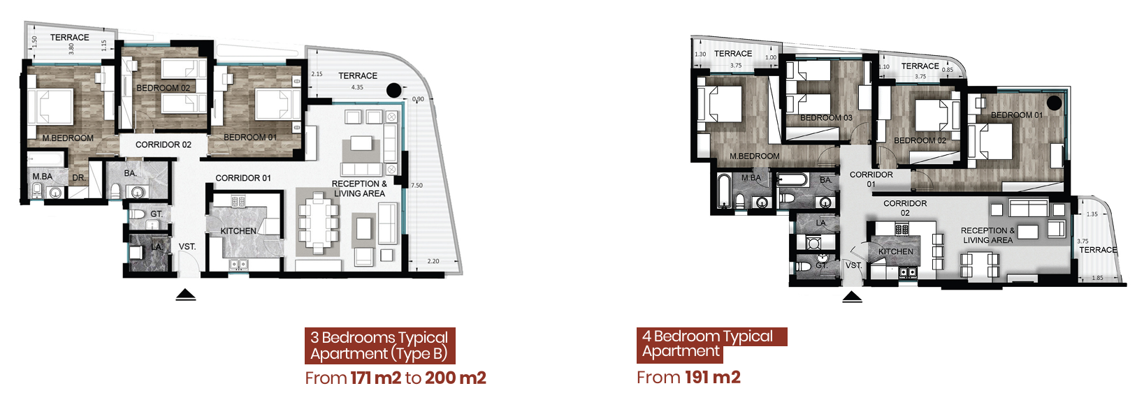Floor plan for apartment at Armonia