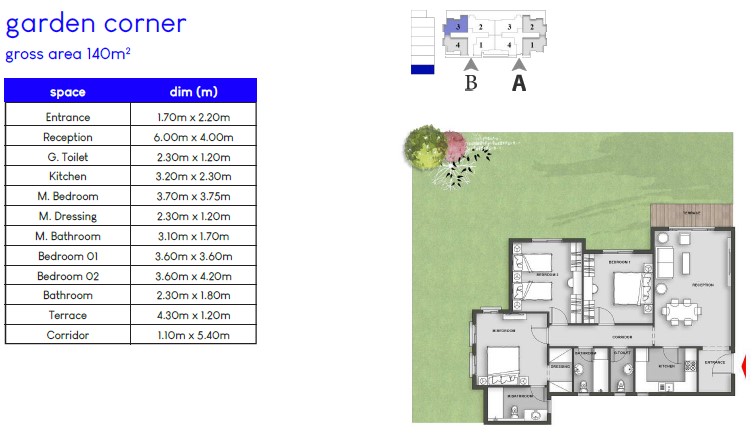 Floor plan for apartment at Mountain View ICity New Cairo