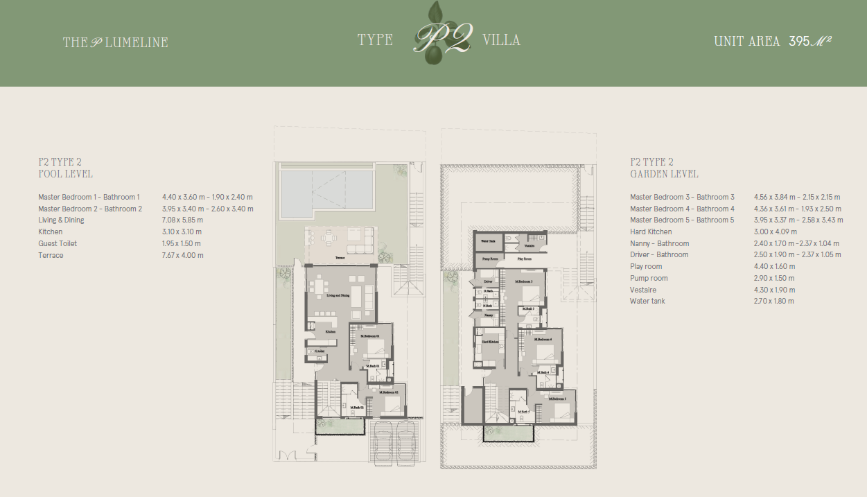 Floor plan for villa at Marsa Baghush