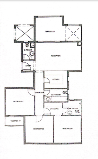 Floor plan for apartment at Mountain View ICity New Cairo