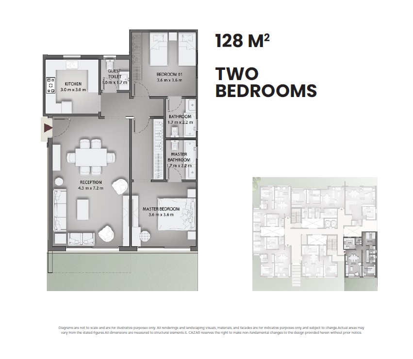 Floor plan for apartment at Creektown