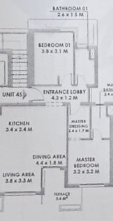 Floor plan for chalet at Solare