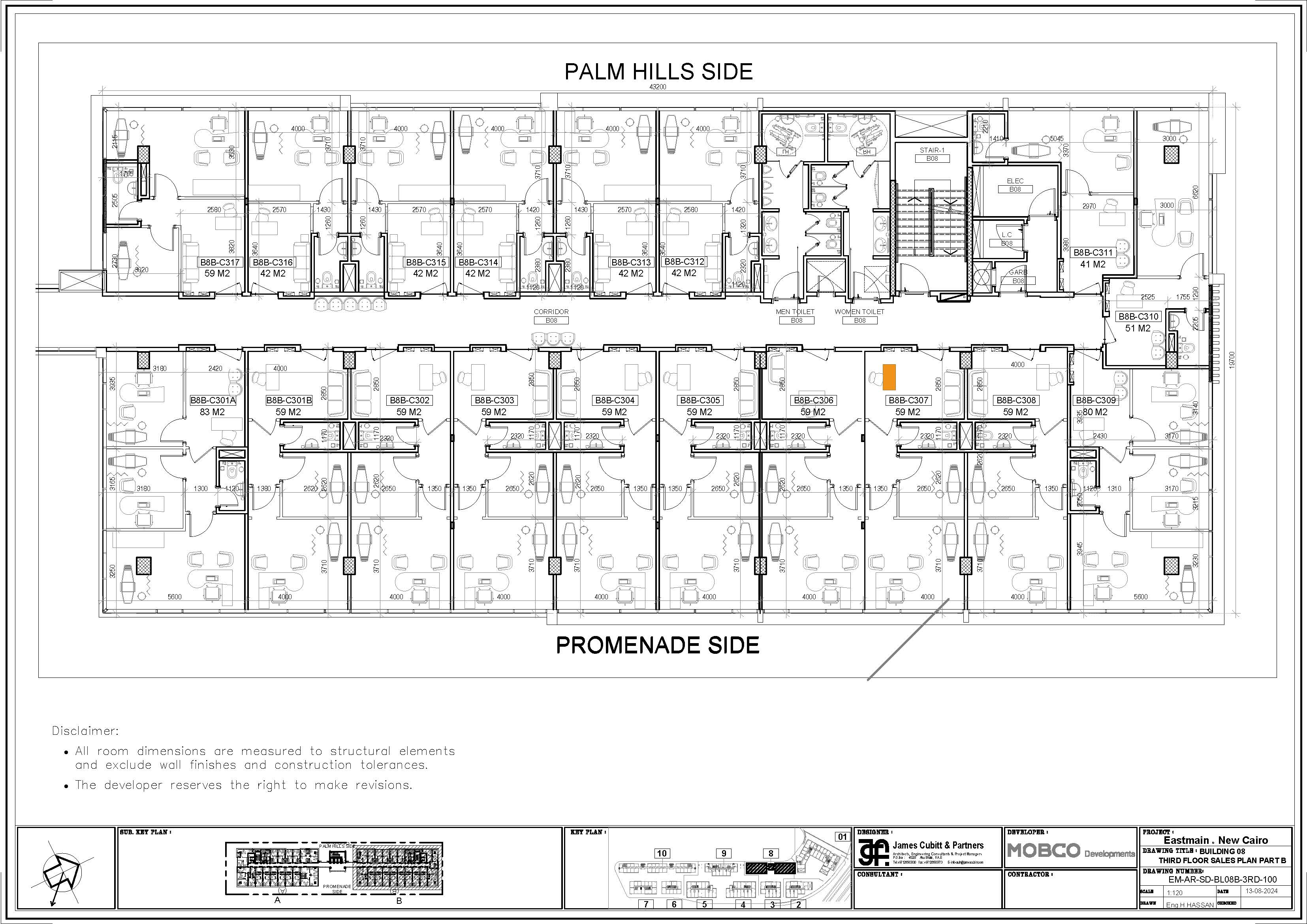 Floor plan for  at Eastmain New Cairo