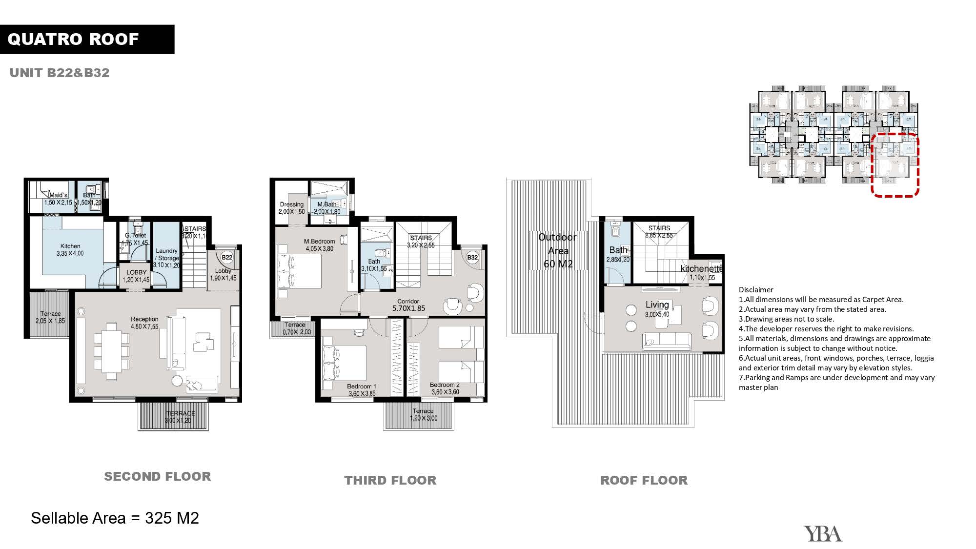 Floor plan for duplex at Monark Residence