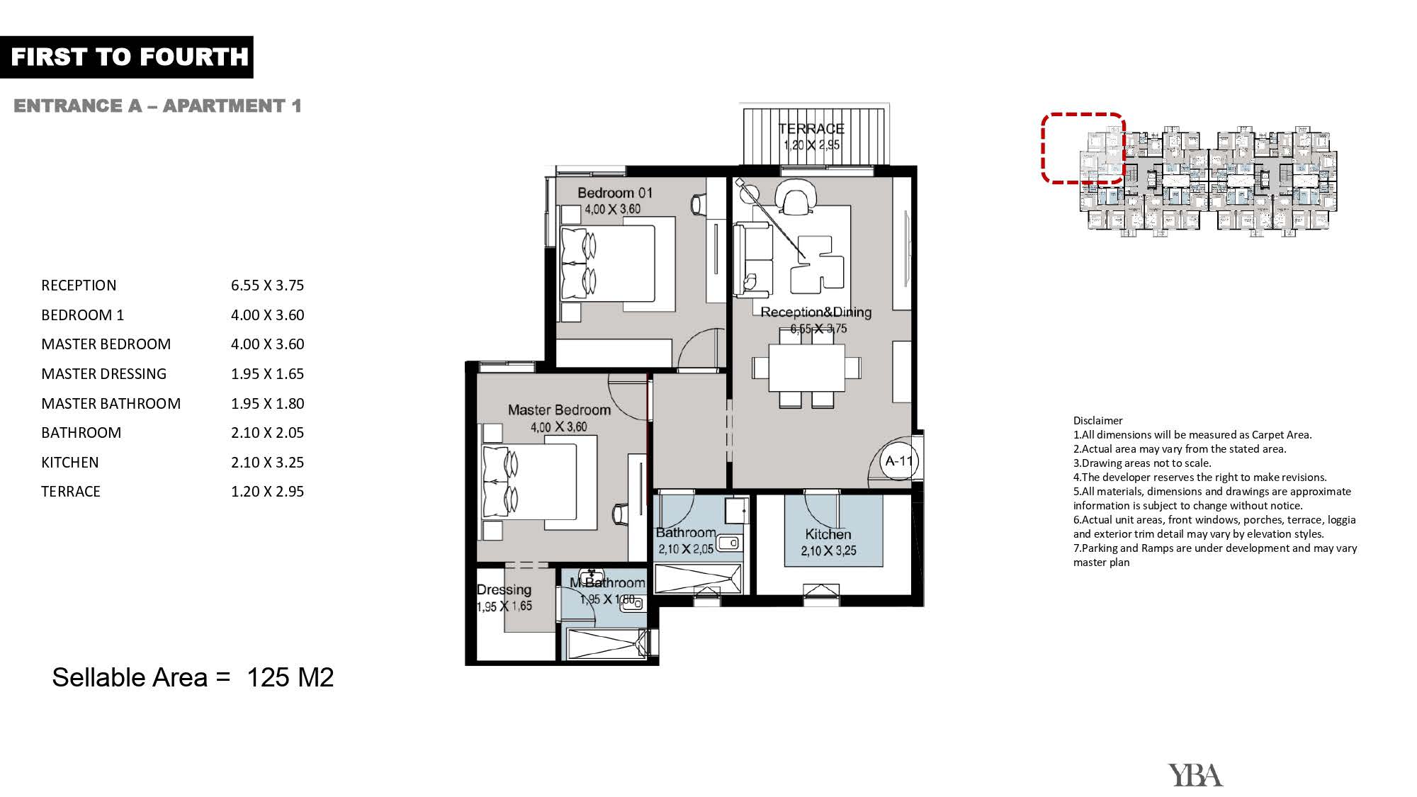Floor plan for apartment at Monark Residence