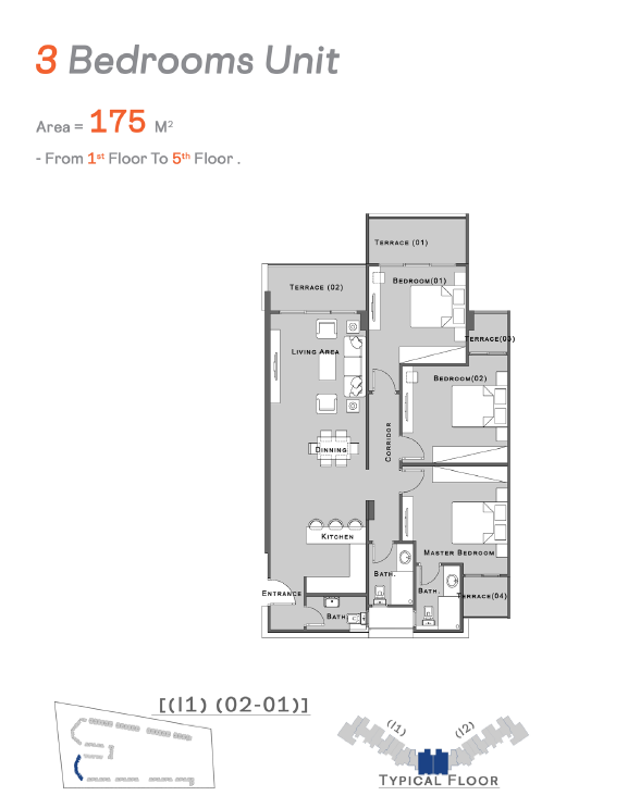 Floor plan for chalet at Jamila
