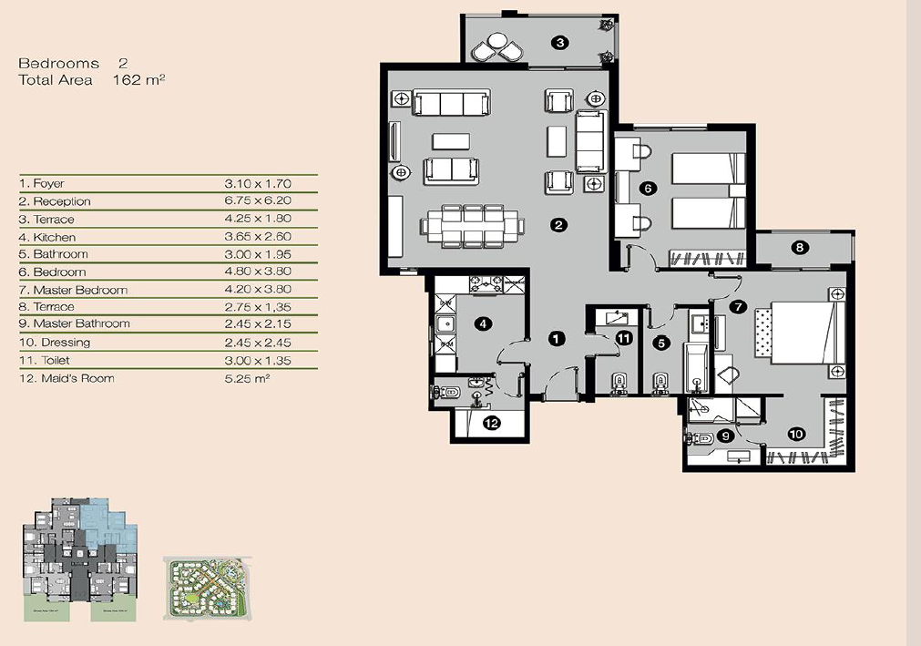 Floor plan for apartment at Ninety Avenue