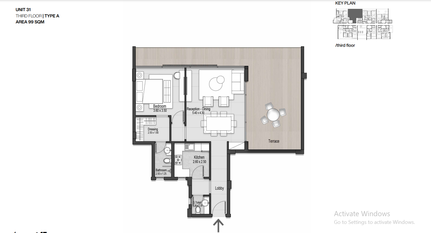 Floor plan for apartment at Nmq
