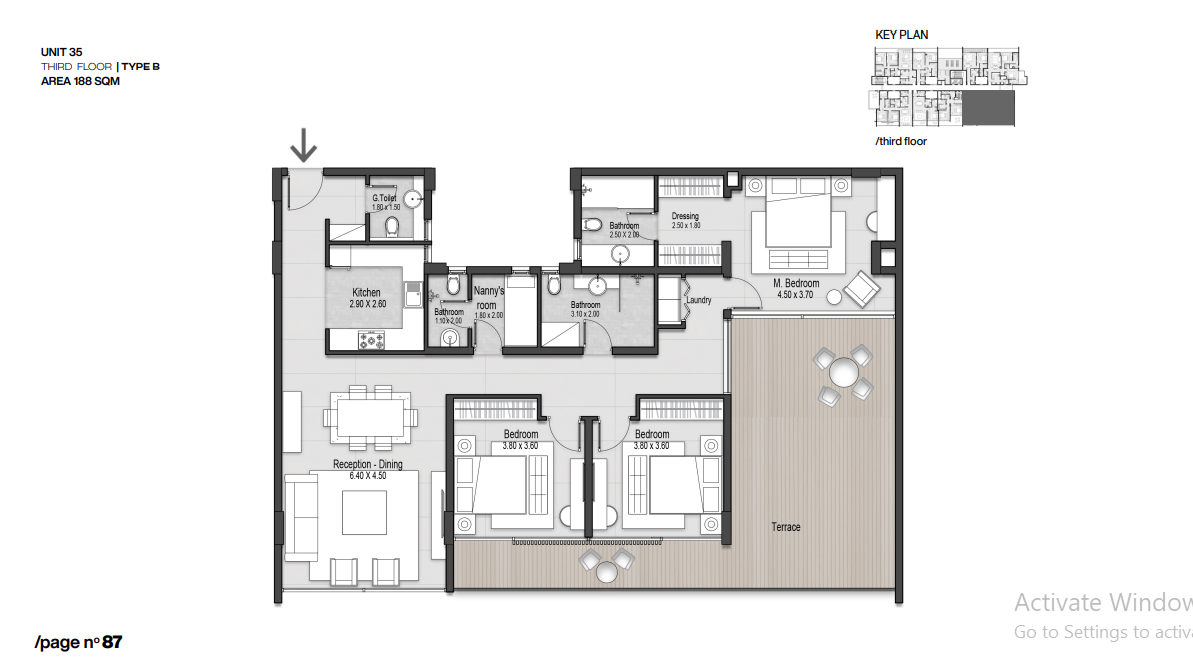 Floor plan for apartment at Nmq