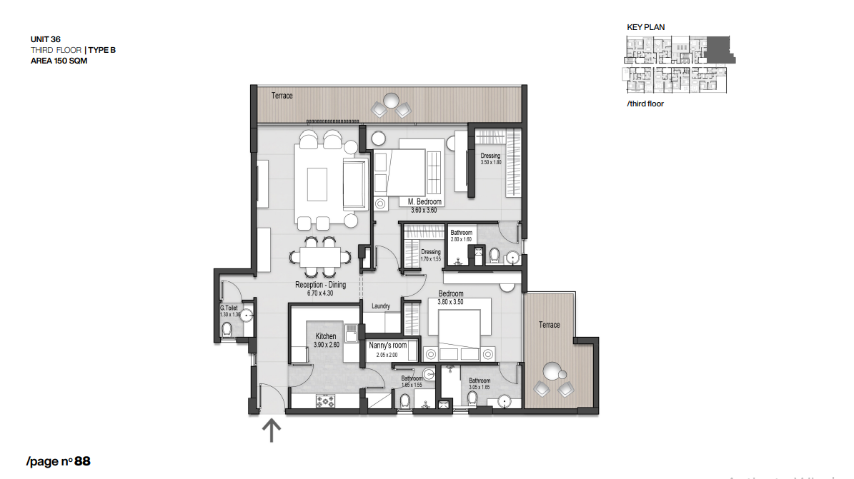 Floor plan for apartment at Nmq