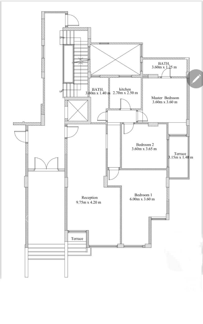 Floor plan for apartment at Fifth Square Al Marasem