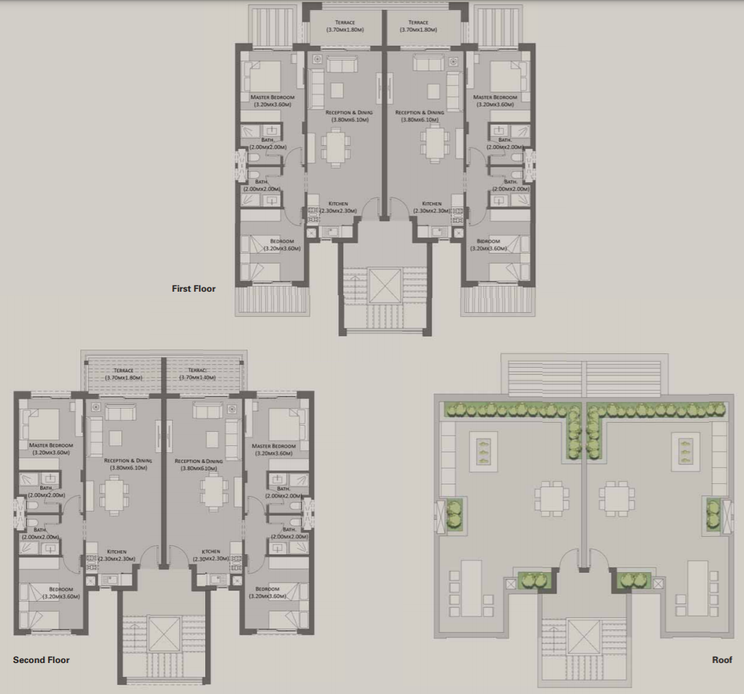 Floor plan for chalet at Laguna Bay