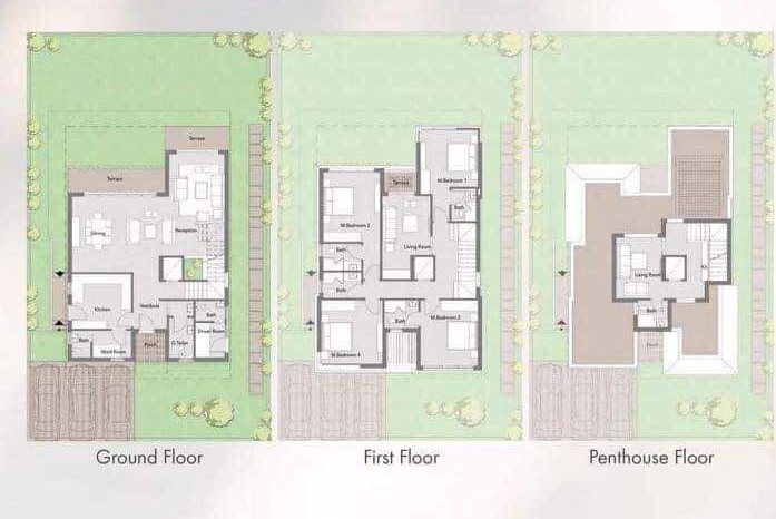 Floor plan for villa at Badya
