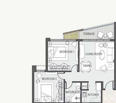Floor plan for apartment at Madinaty