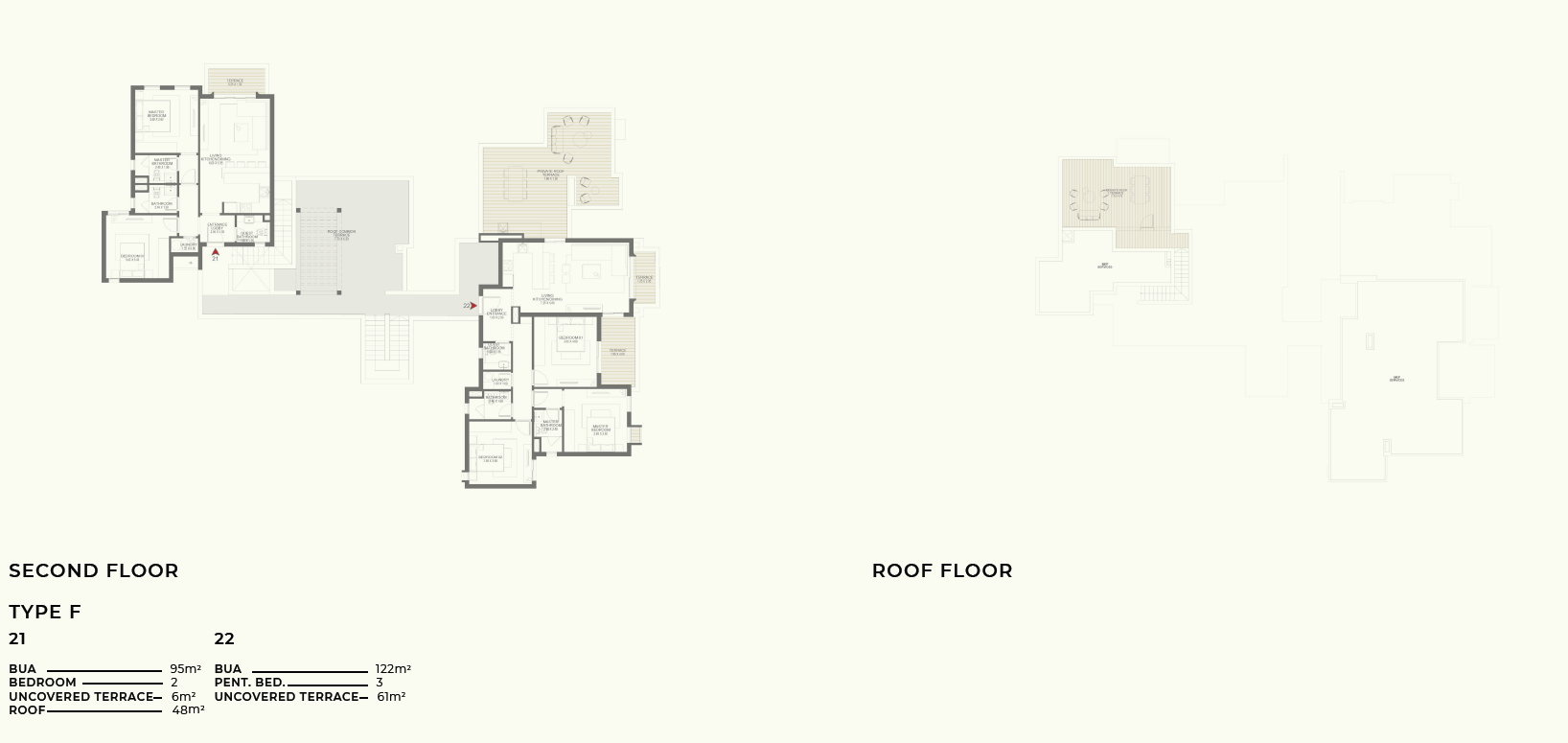 Floor plan for penthouse at DUA