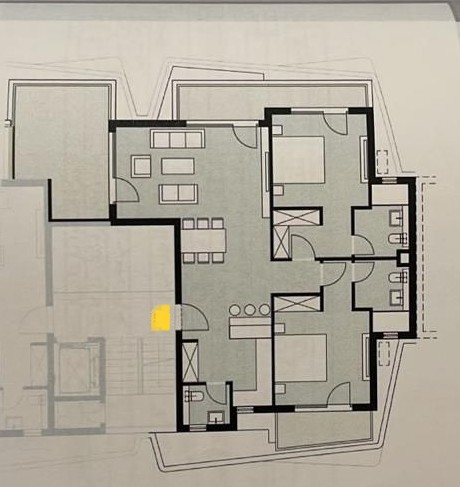 Floor plan for apartment at Badya