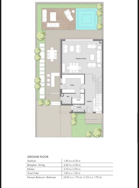 Floor plan for villa at Badya