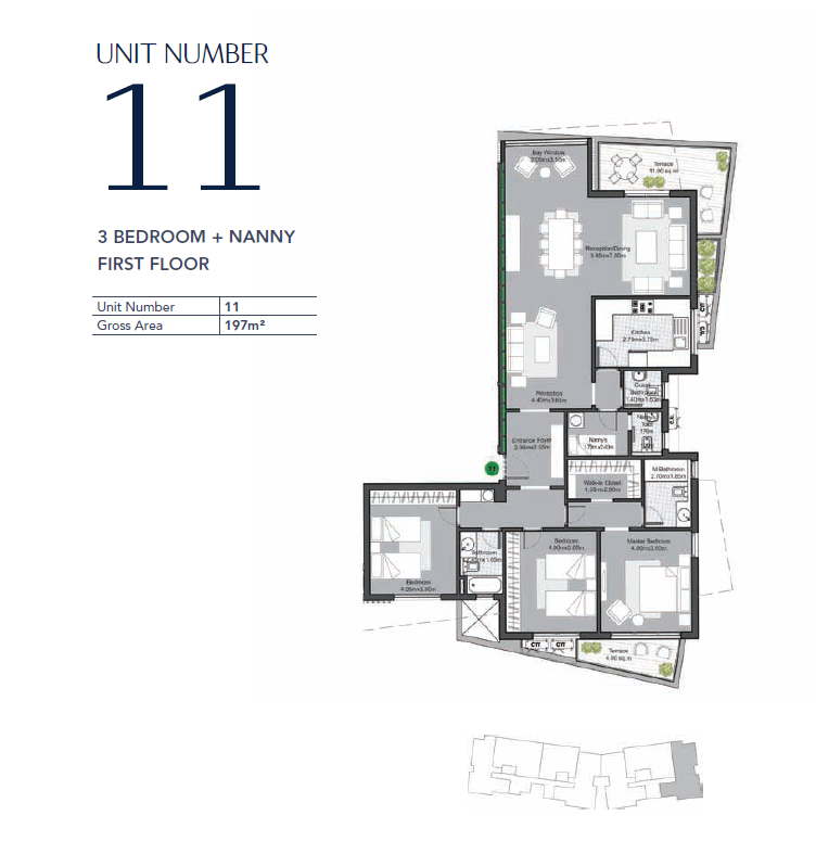 Floor plan for apartment at V Residences By Villette