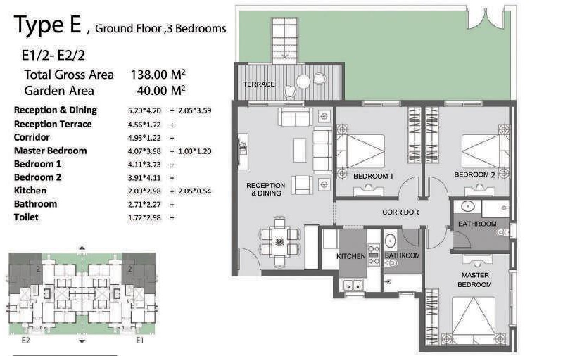 Floor plan for apartment at De Joya 3