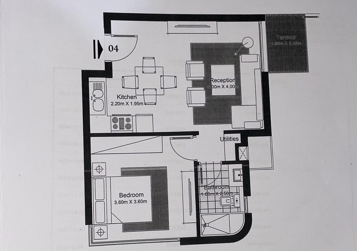 Floor plan for chalet at Koun