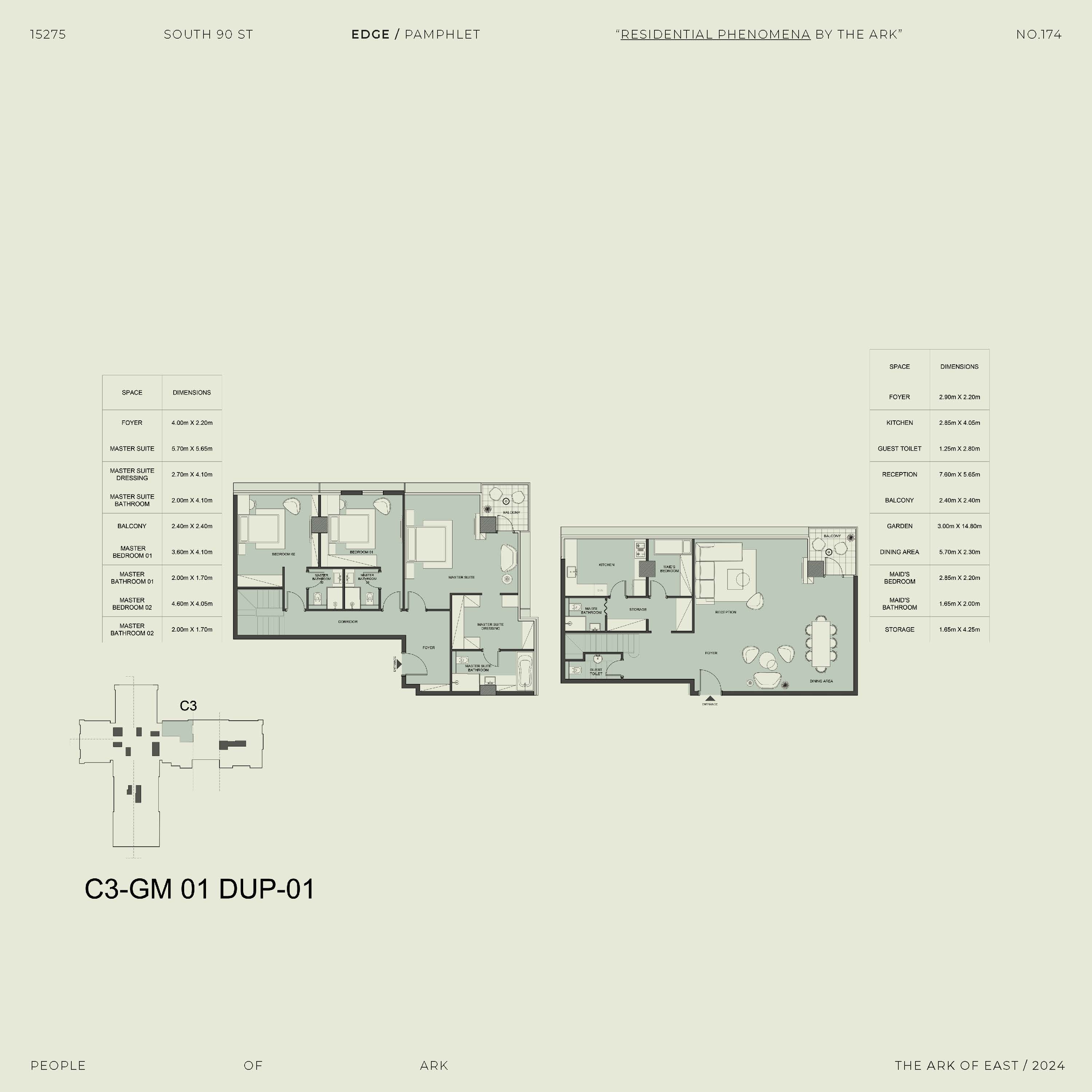 Floor plan for duplex at Edge