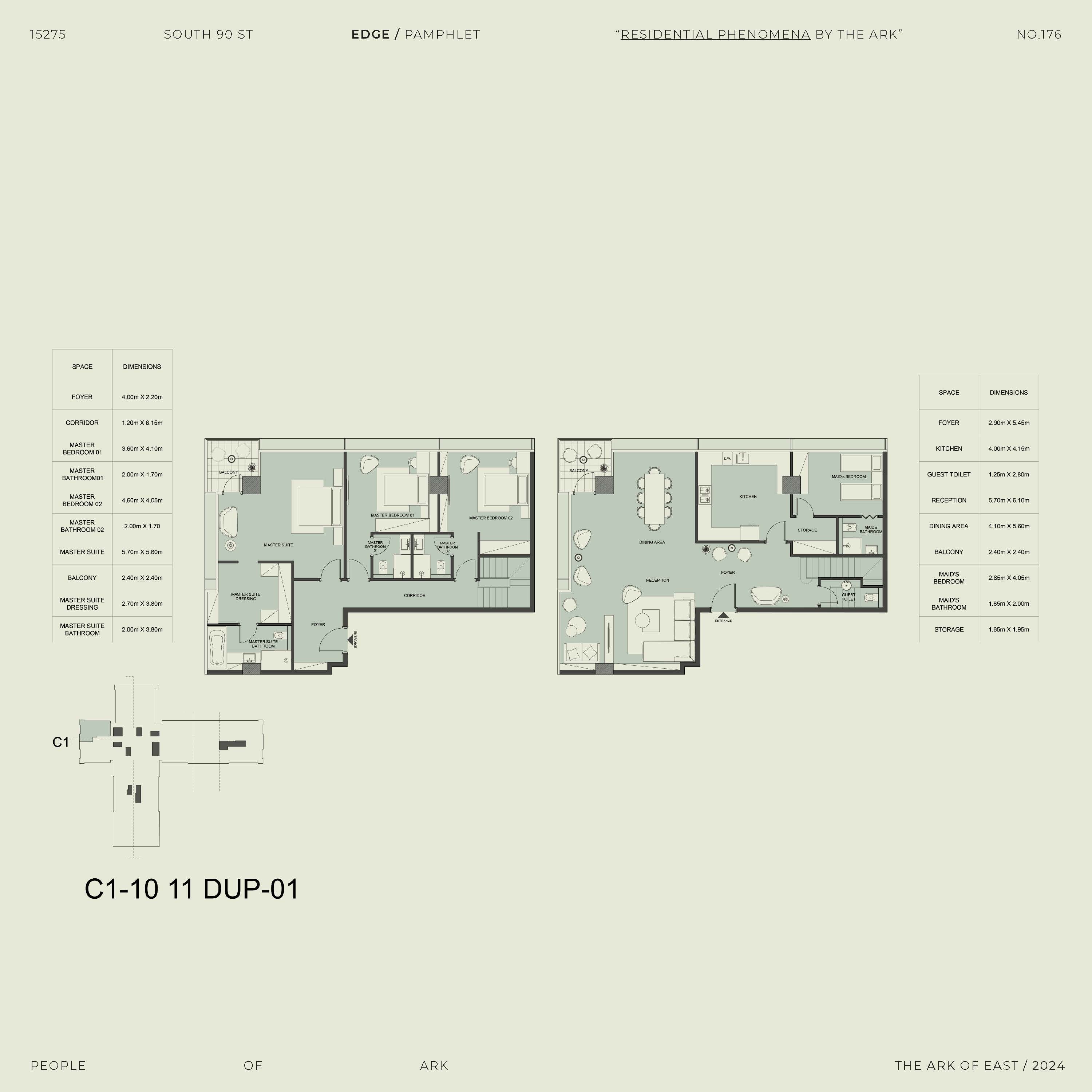 Floor plan for duplex at Edge
