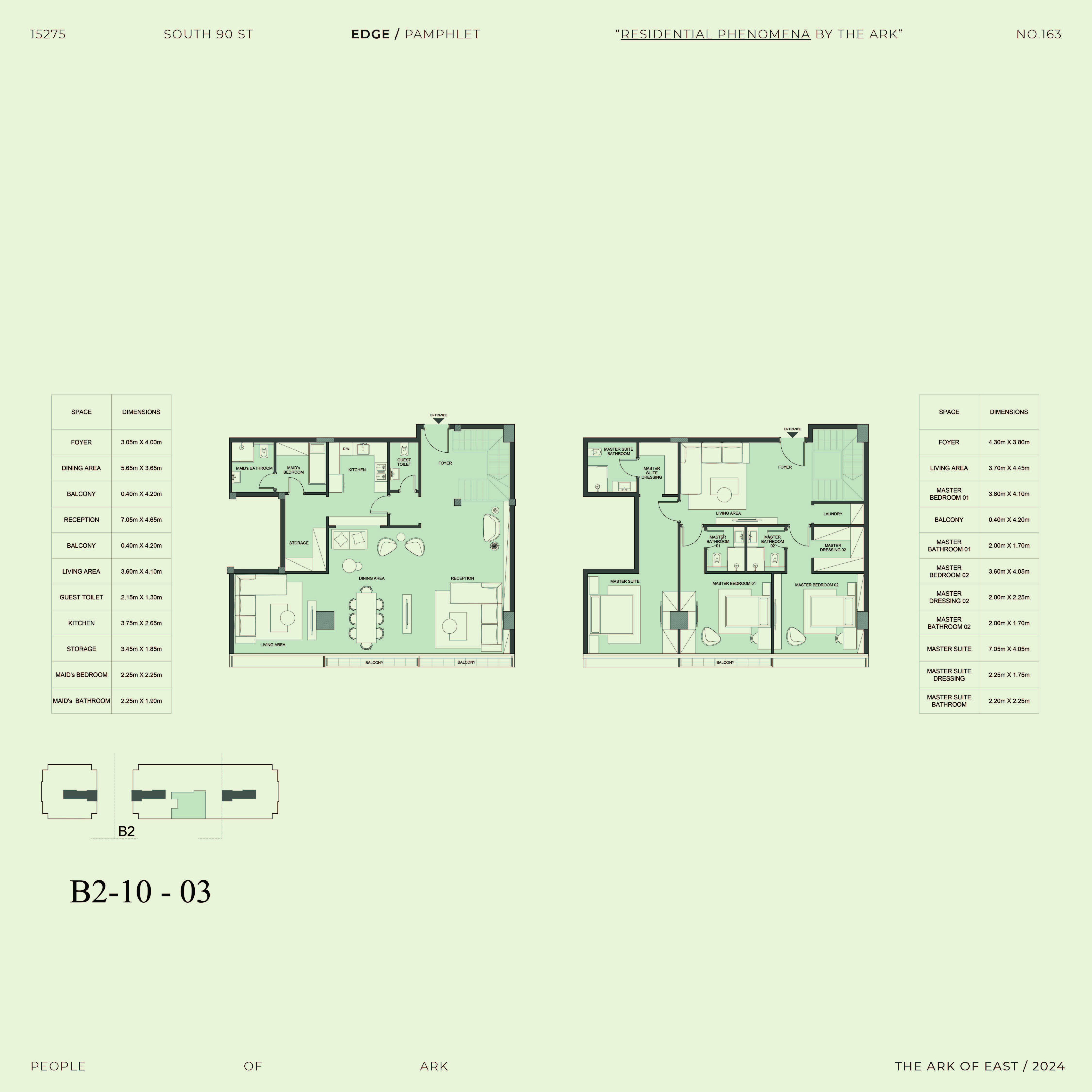 Floor plan for duplex at Edge
