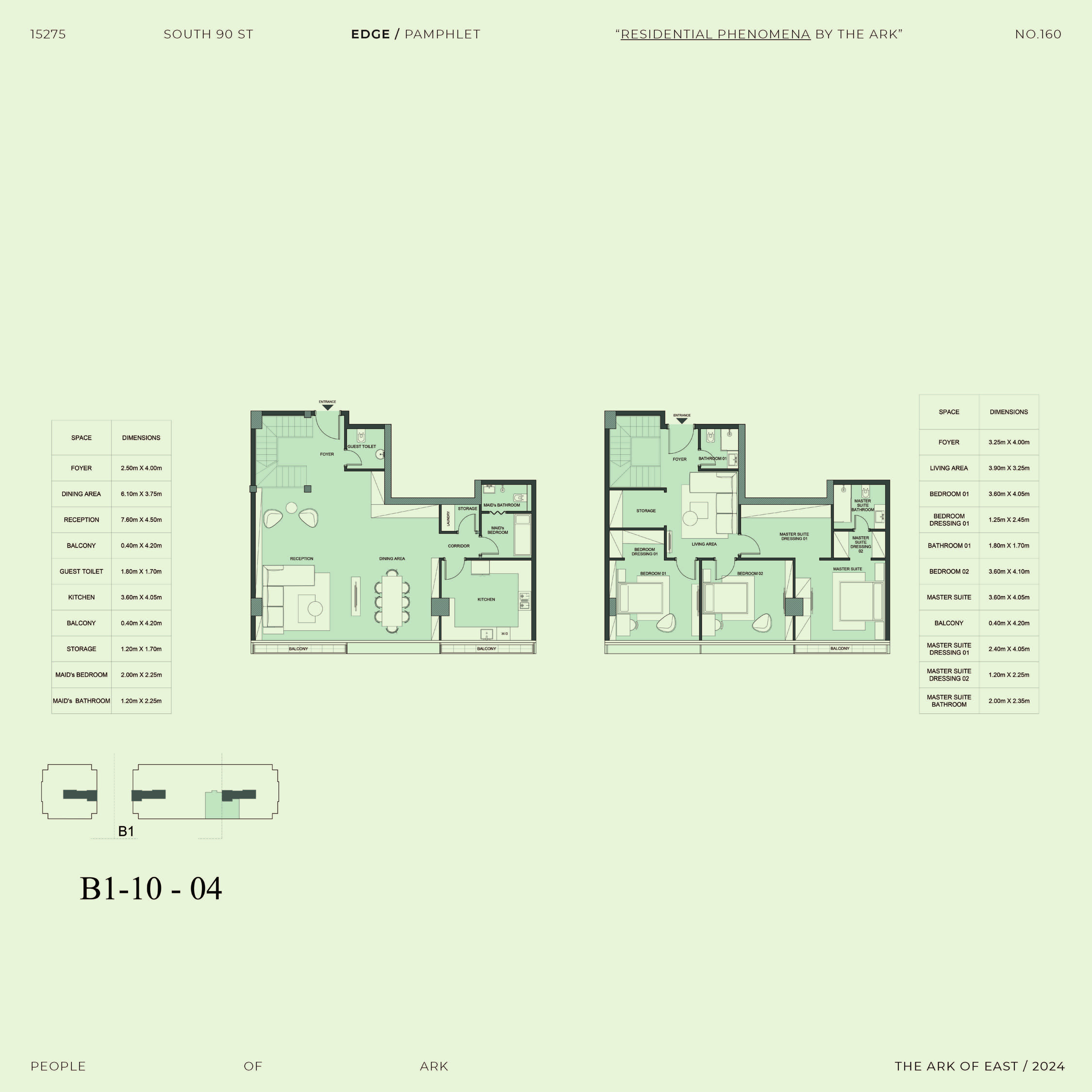Floor plan for duplex at Edge