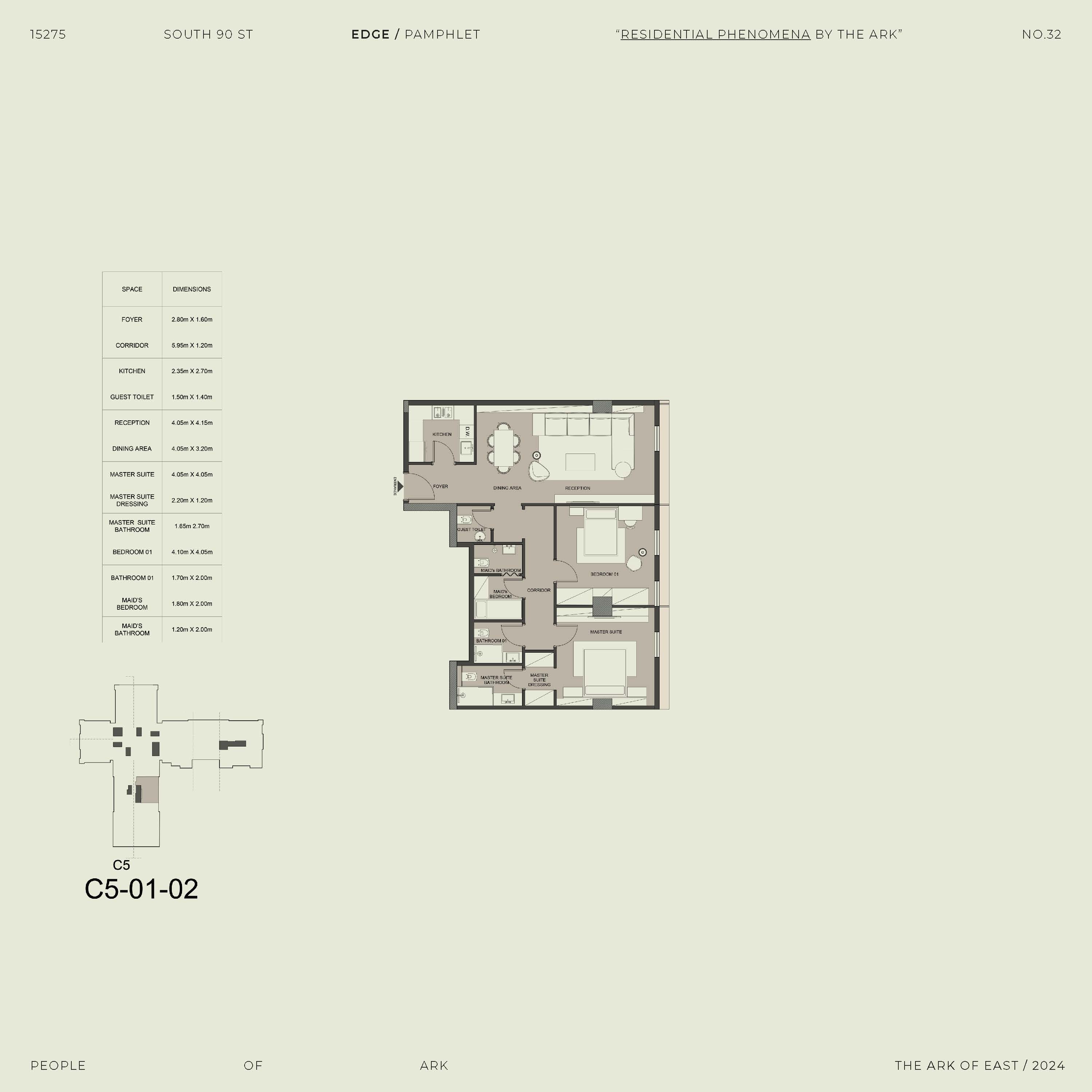 Floor plan for apartment at Edge