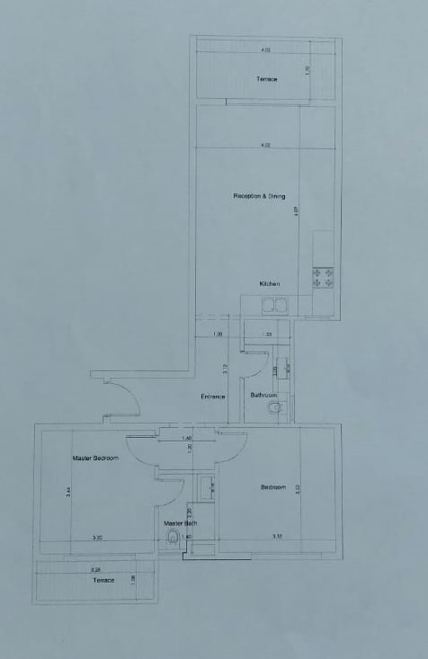 Floor plan for chalet at Cali Coast Ras El Hekma