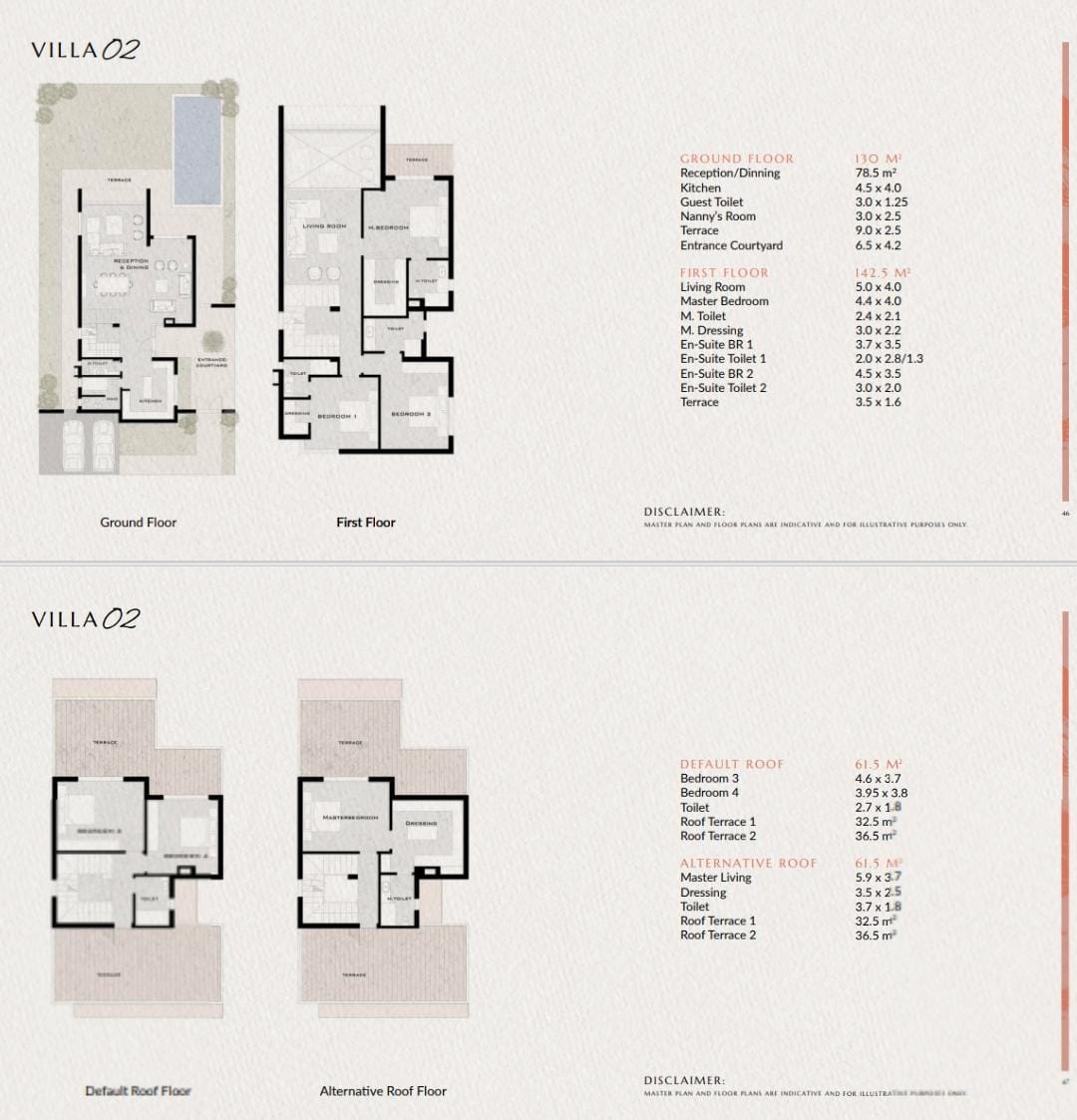 Floor plan for villa at Vaha