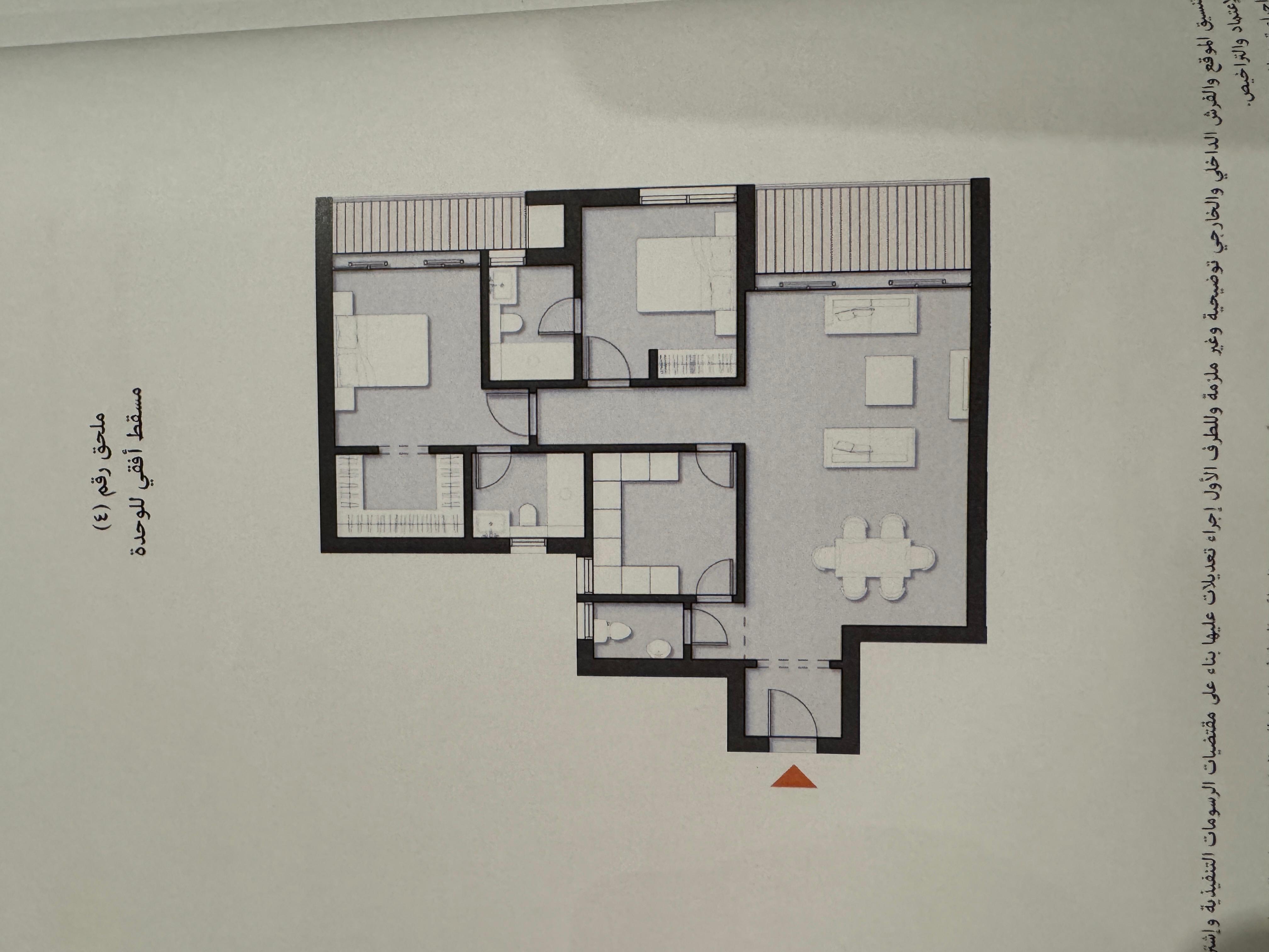 Floor plan for apartment at ZED