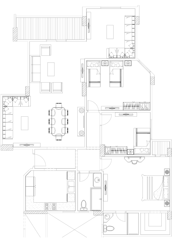 Floor plan for apartment at Rock Eden
