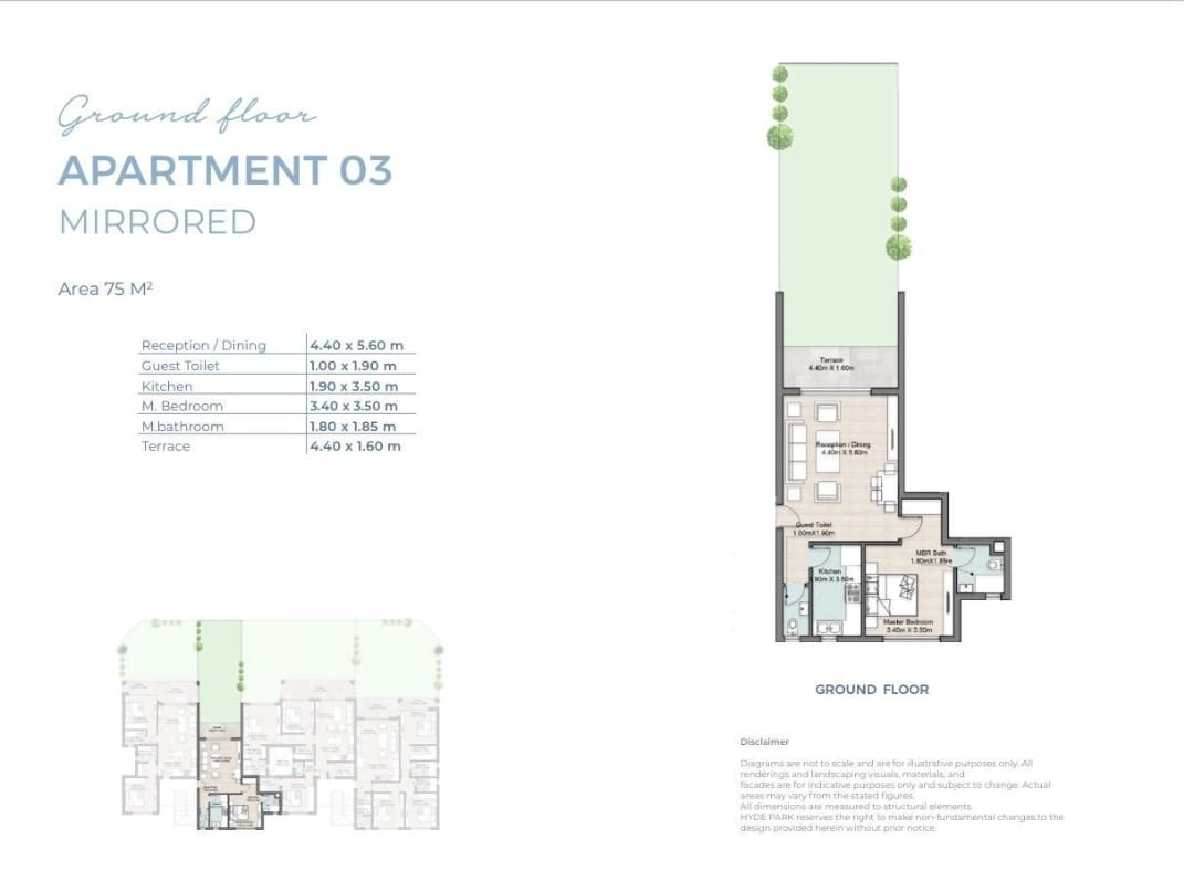 Floor plan for chalet at Hyde Park North - Seashore