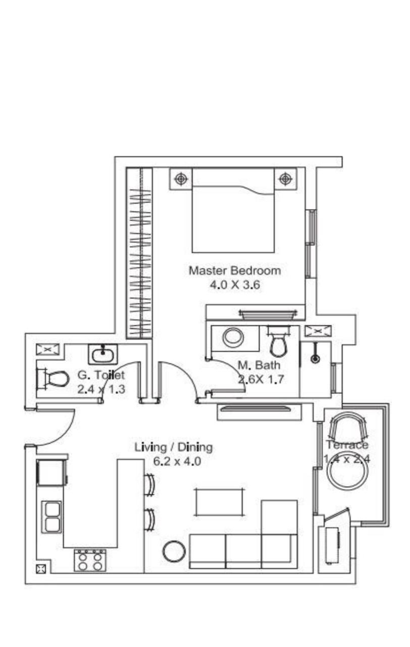 Floor plan for apartment at DISTRICT 5