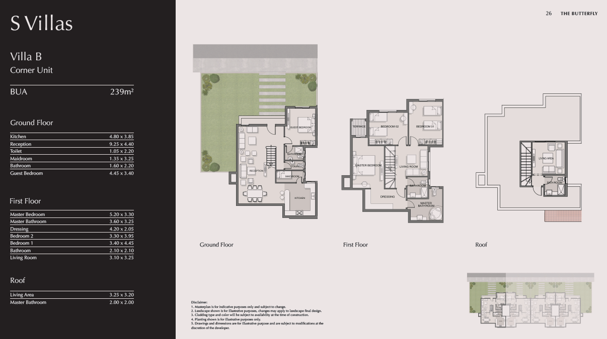 Floor plan for duplex at The Butterfly
