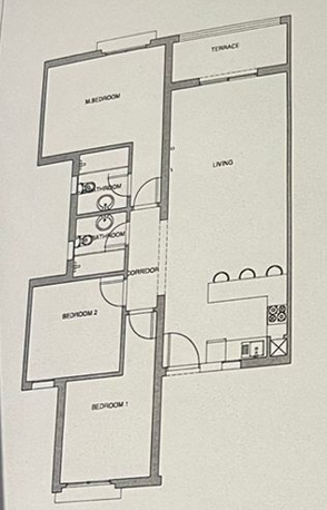 Floor plan for chalet at Evia Mountain View