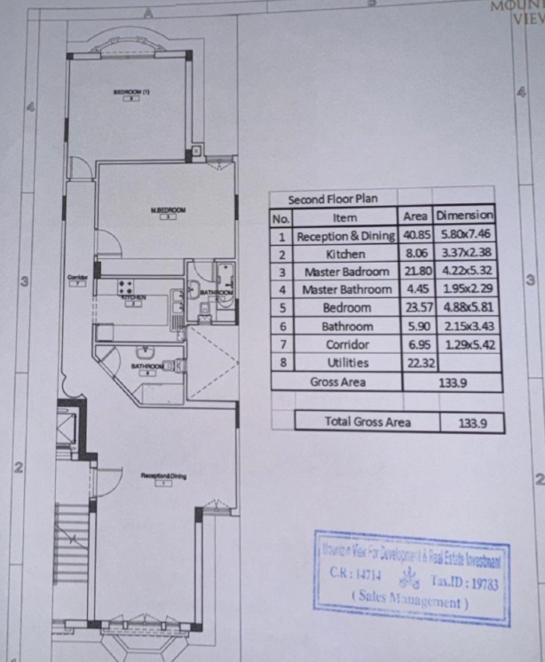 Floor plan for apartment at Mountain View Hyde Park