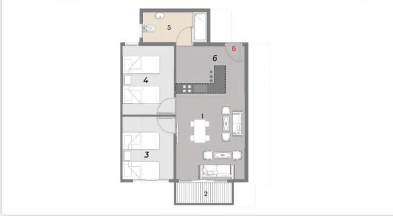 Floor plan for apartment at Valencia Valley